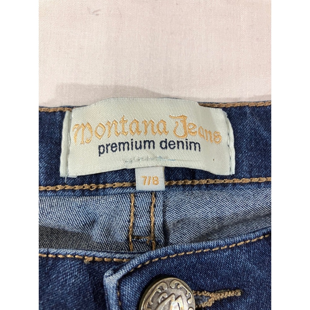 Montana Jeans Premium Denim Women's‎ Blue Wash Skinny Jeans Size 7/8 - Picture 2 of 7